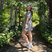 Gingham Dress - Black