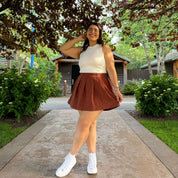 Perfect Match Tennis Skirt - Acorn