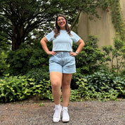 Cropped Tee - Sky
