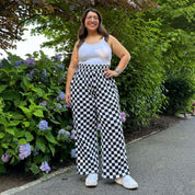 29" Inseam Be Yourself Pants - Checker Black