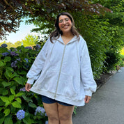 Zip-Up Hoodie - Gray