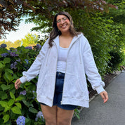 Zip-Up Hoodie - Gray