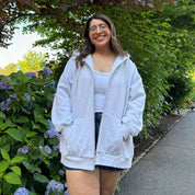 Zip-Up Hoodie - Gray