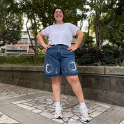 Celestial Denim Shorts - Medium Wash *Clearance Sale*