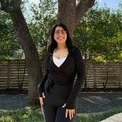 The Twirl Top - Black