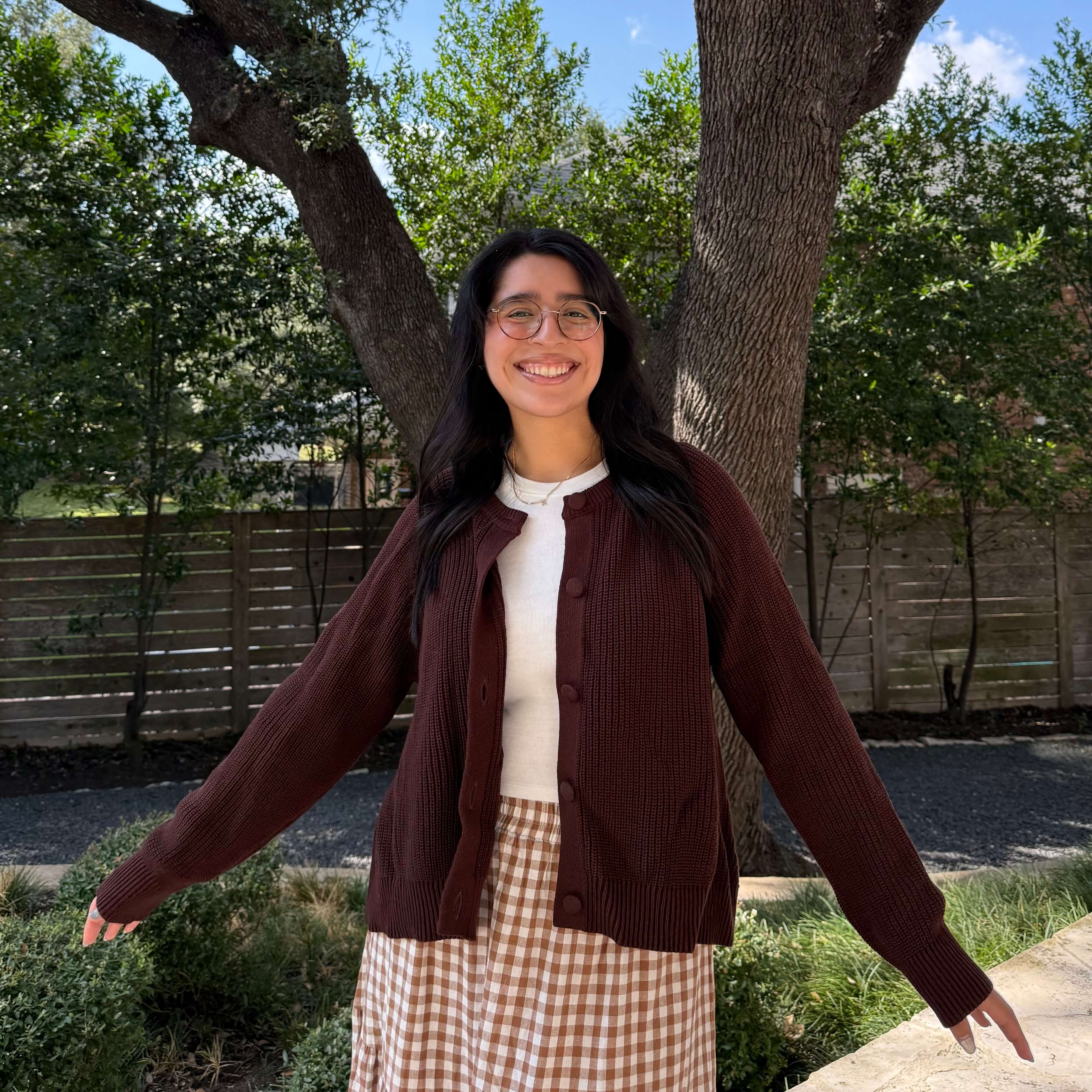 The Classic Cardigan - Chocolate