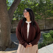 The Classic Cardigan - Chocolate