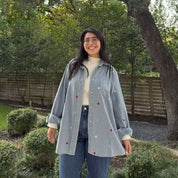 Denim Long-Sleeve Button-Up - Shining Star