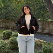 Classic Cropped Jacket - Black *Clearance Sale*